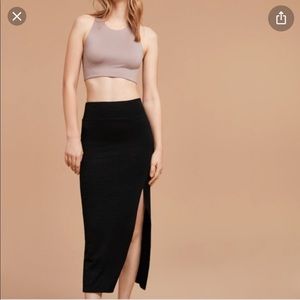 Aritzia Free Shields knit skirt